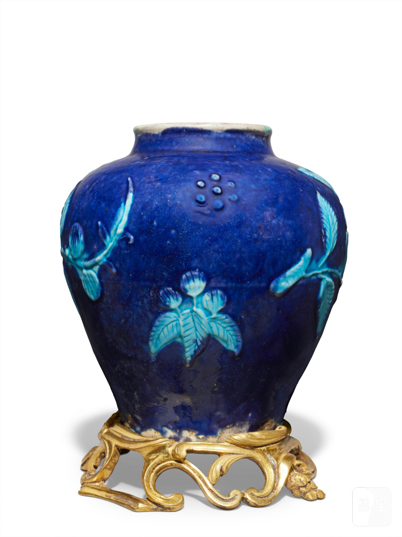 明十六世紀 嵌鎏金銅琺華花卉紋小罐  CHINA, MING DYNASTY, 16TH CENTURY - 图3